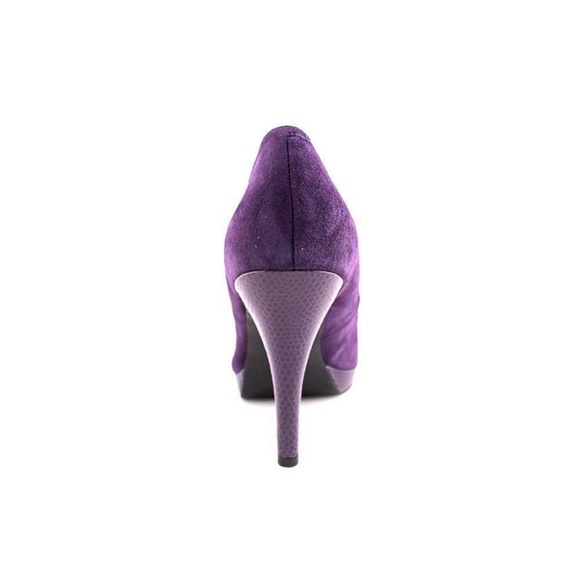 Alfani Maddy Acai Suede Round Toe Heels - Picture 3 of 5